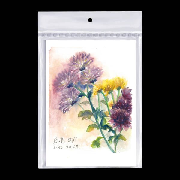 Watercolor Postcard 5"x7" Flower Harmony