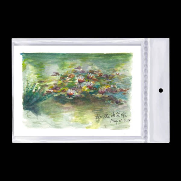 Watercolor Postcard 7"x5" Flower Mix